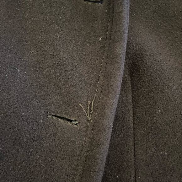 Jones New York Peacoat Size 6 Chocolate Brown Wool Cashmere Blend - Picture 10 of 15